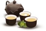 茶道茶杯茶壺小圖標(biāo)分割線